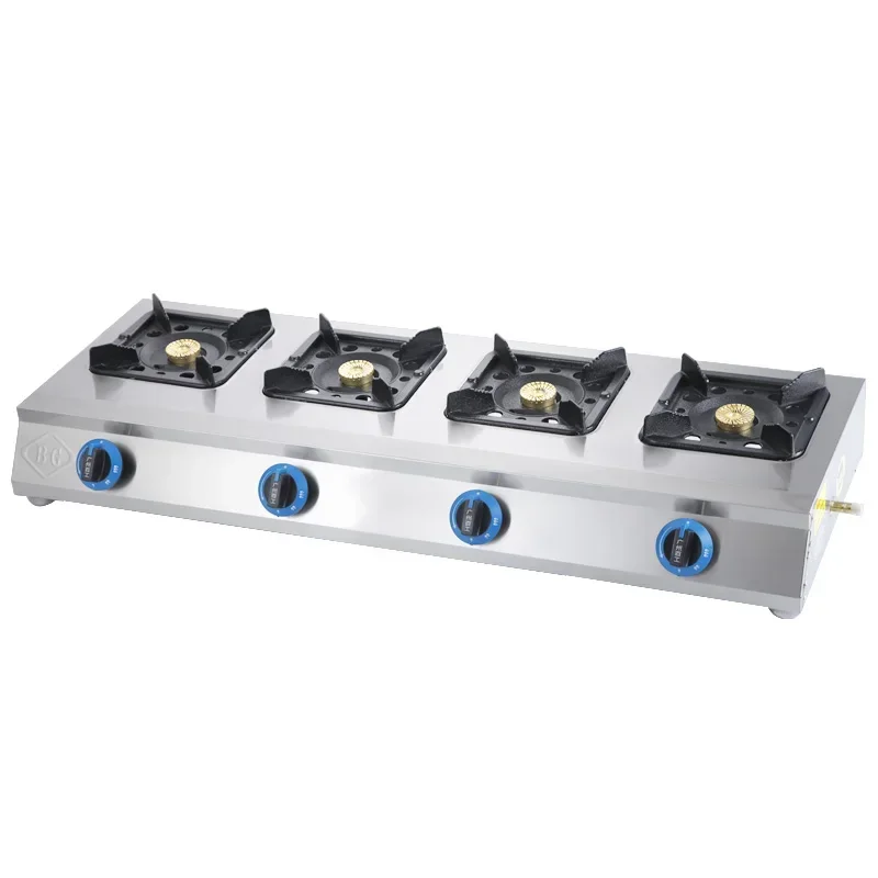 High and medium pressure commercial liquefied gas stove, porous gas stove, multi head gas stove, four or six eye sand pot stove