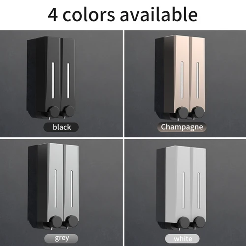 Dispensador de jabón para pared, bomba de calor de 500ml para gel de ducha, accesorios de baño