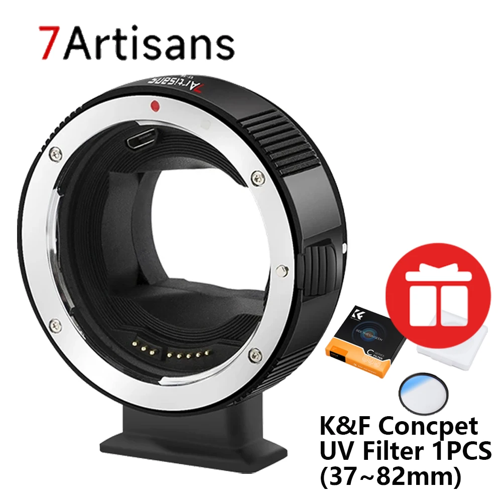 7artisans EF-EOS M -SE -R -NZ -FX Auto Focus Lens Adapter for Canon EF Lens to Sony E/EOS R/EOS M/NIKON Z/FUJI X Mount Camera