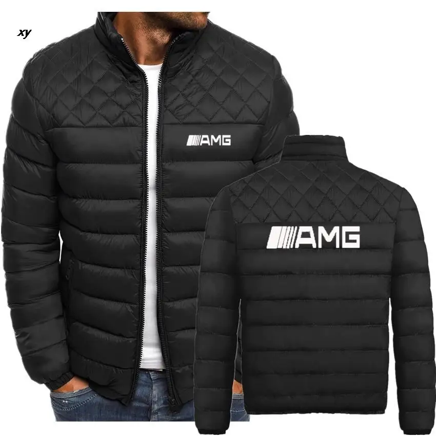 

Autumn and winter men's car brand jacket stand collar coat casual zipper fashion cotton suit