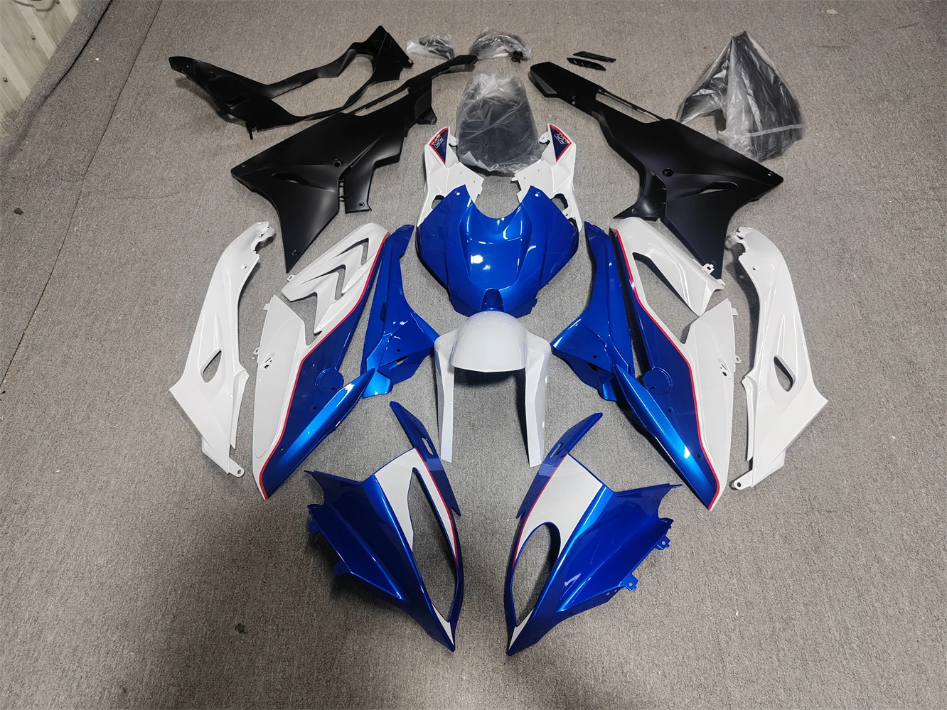 NEW ABS Motorcycle full fairings kit fit For S1000RR S 1000 RR S1000 RR 2015 2016 2017 2018 bodywork Fairing kits set blue white