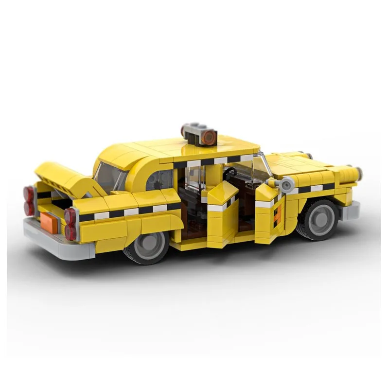 

MOC-197088 Новые классические городские такси, модель 447, деталиMOC, креативные строительные блоки для мальчиков и детей на день рождения, игрушки, подарки