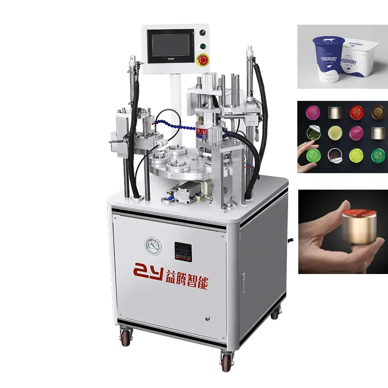 Jelly Pudding Round Container Plastic Cup Sealing Machine Can Seamer Bubble Tea Cans Seamer