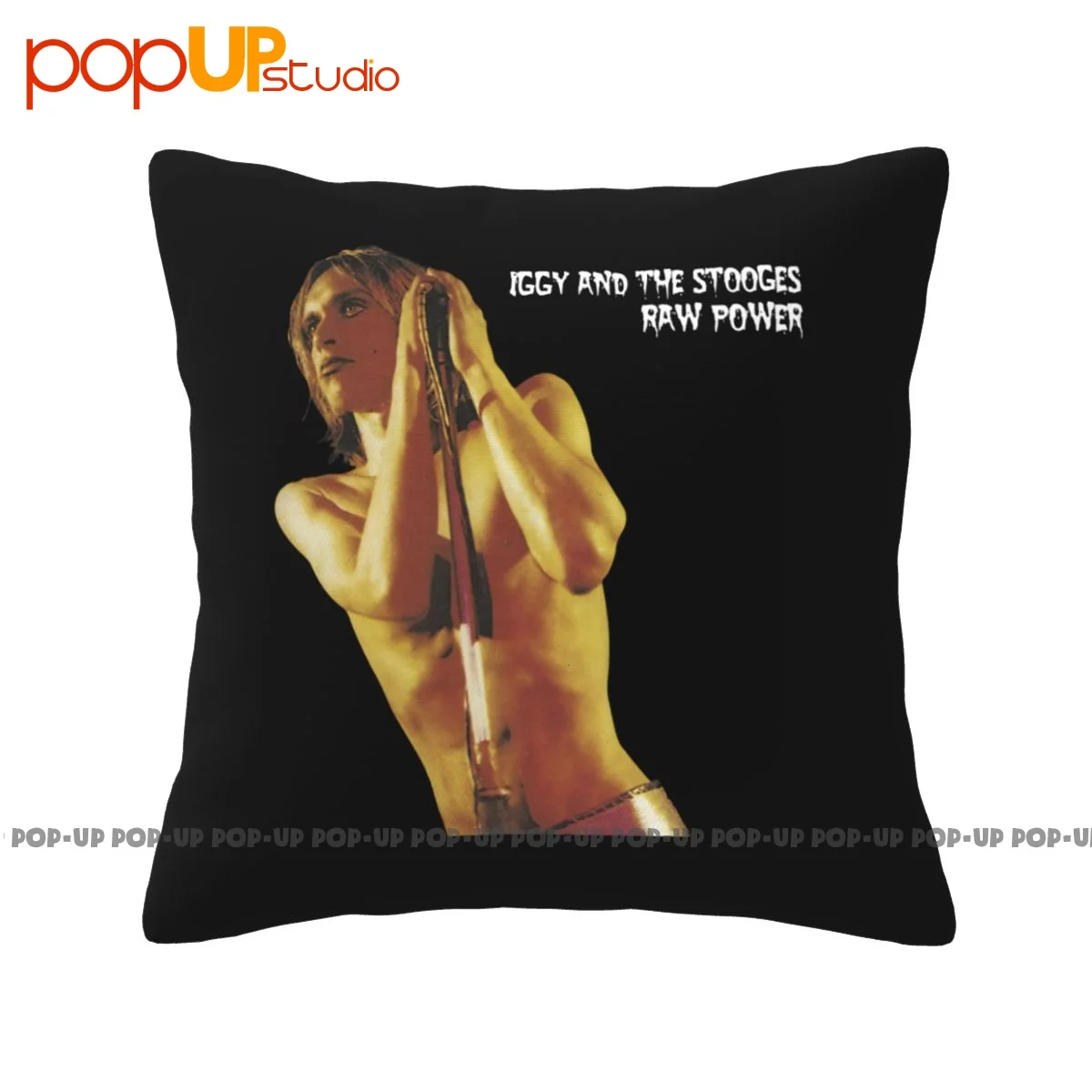 Funky Iggy Pop Iggy Raw Power Rock N Roll Band Stooges Pillowcase Throw Pillow Cover For Sofa Soft Skin Brief Style