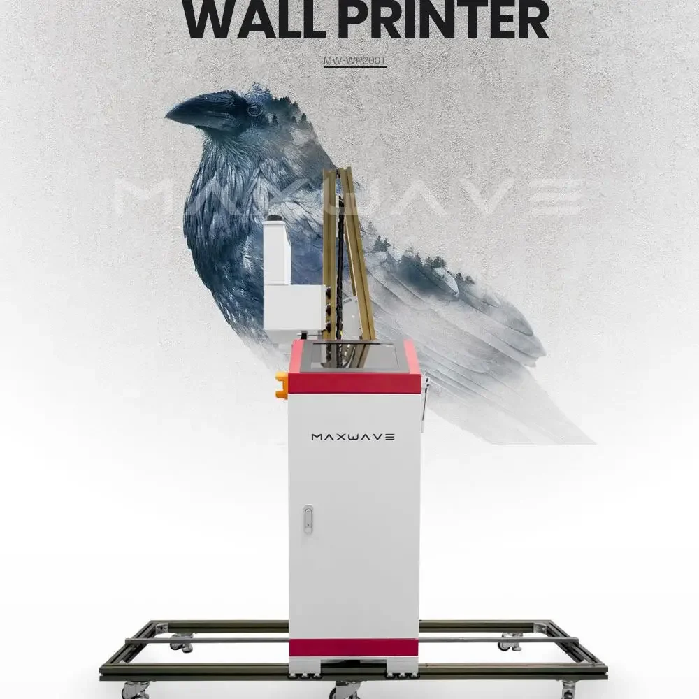 MAXWAVE Industrial Digital Photo 3D Embossing Effect Wide Format Printing Wall Printer Direct Image Printing Machine Price