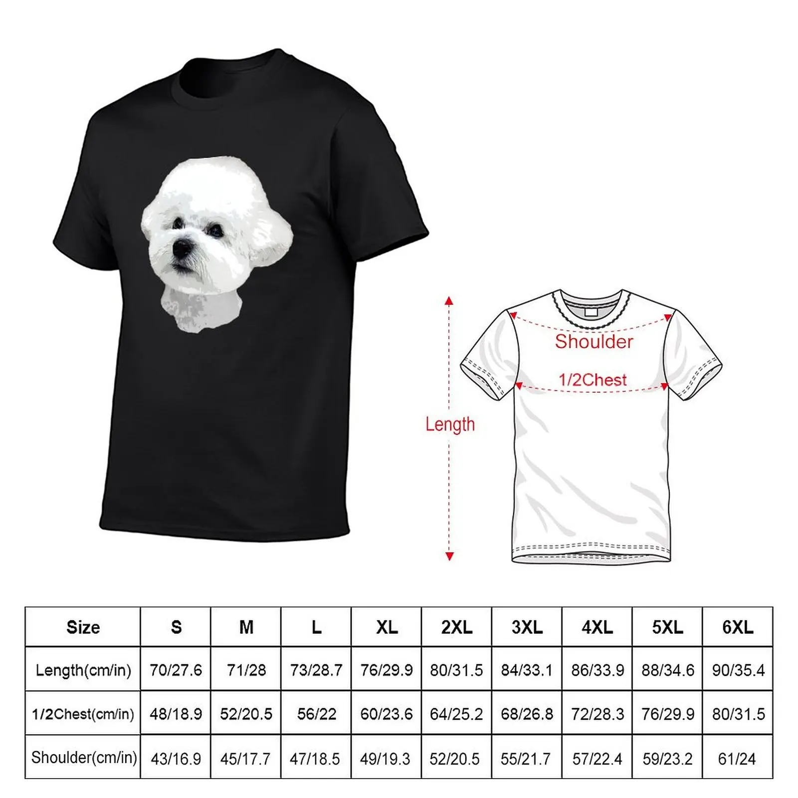 Bichon Frise Adorable Look T-Shirt cute tops plain quick-drying vintage anime shirt big and tall t shirts for men