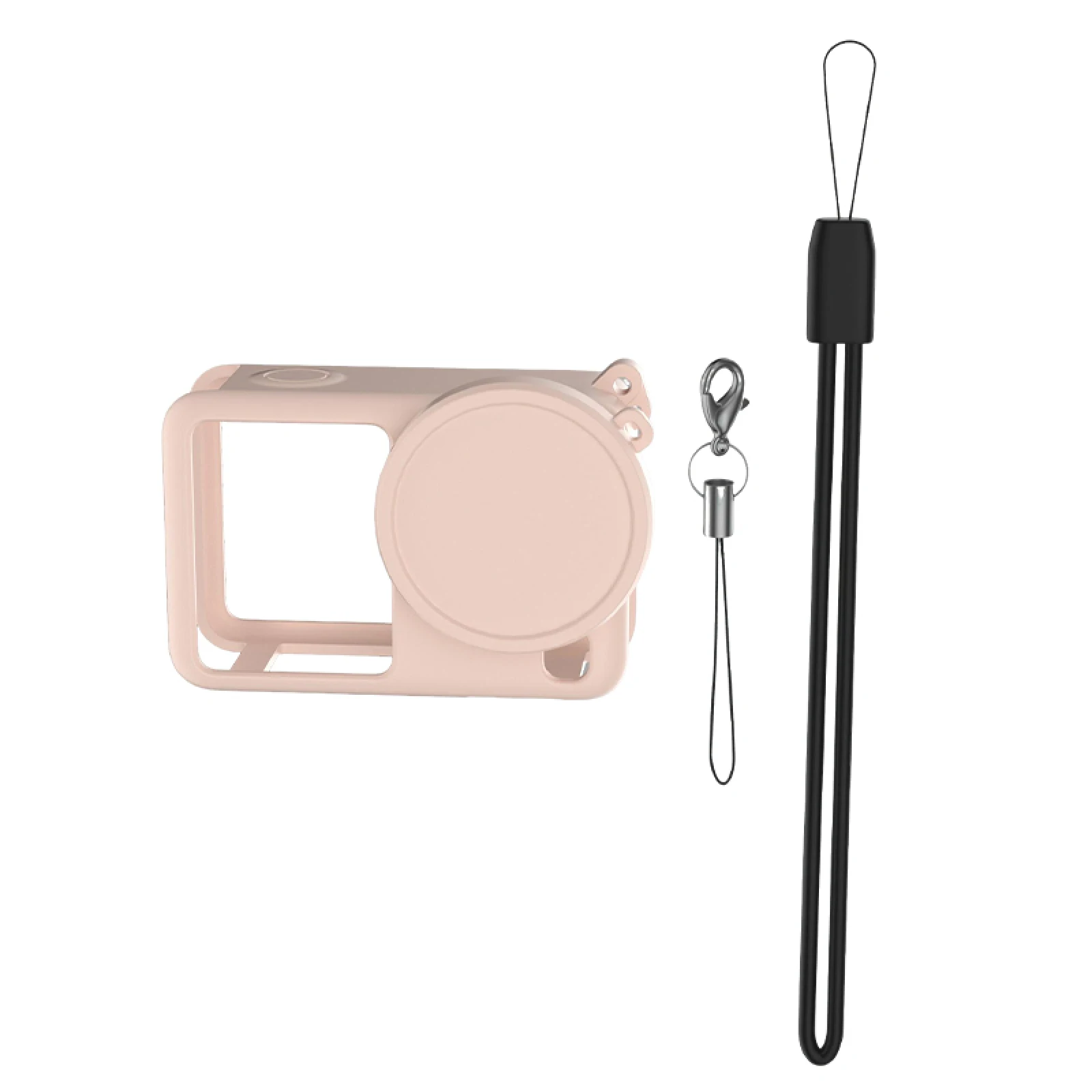 حافظة كاميرا لـ DJI Osmo Action 6 غطاء حماية وغطاء عدسة وحبل مضاد للفقدان وحزام معصم لملحقات DJI Action6