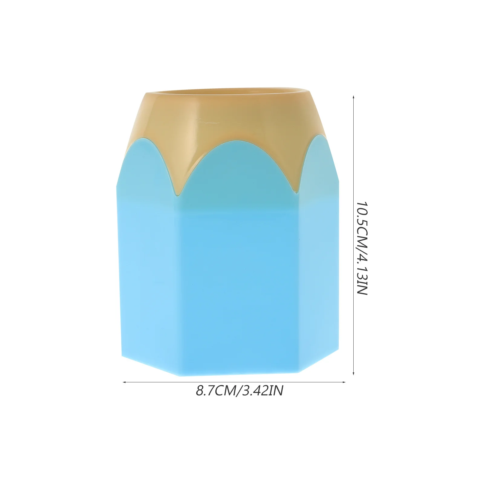 

Pencil Organizer Pen Pot Blue Lovely Design Comfortable Texture Sturdy Not Easy Break Pencil Container Pen Container