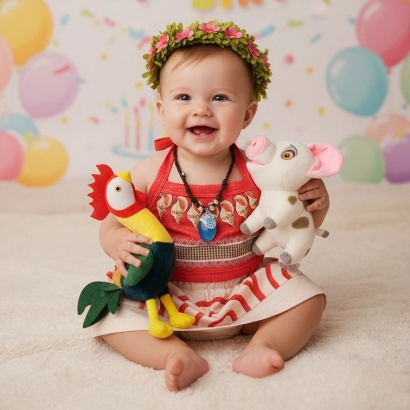 Costume da Principessa Vaiana per Bambine, Set Due Pezzi Top + Pantaloni, Abbigliamento Casual per Cosplay Moana, Gioco di Ruolo, Festival