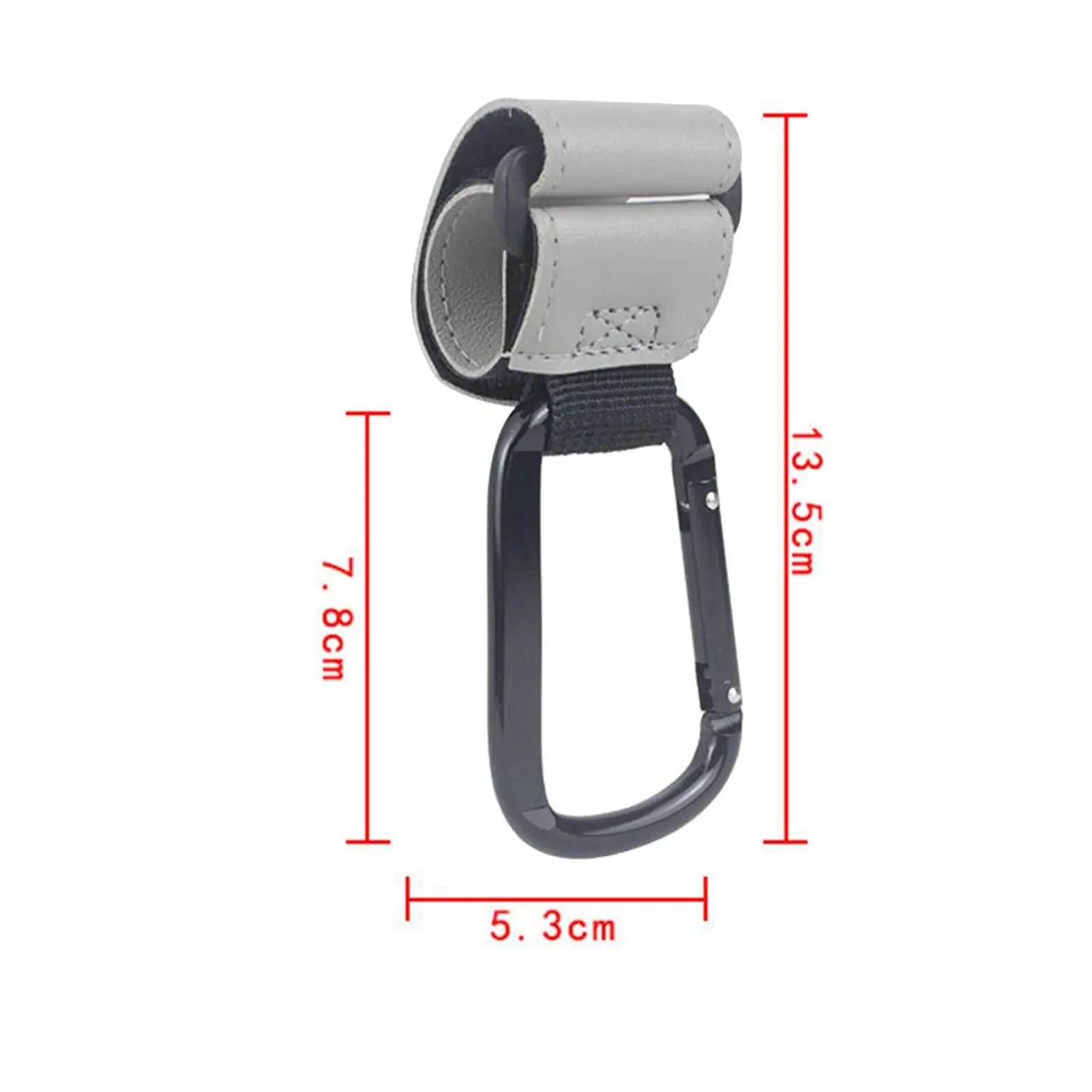 PU-Leder Kinderwagen Organizer Haken Tasche Clip Aufhänger für Windel Einkaufen und Reisen Universal Kinderwagen Zubehör