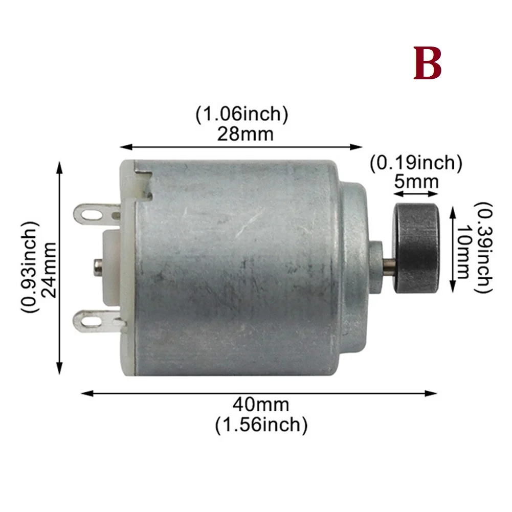 1PC Mini 260 Motor DC 3-12V 25-30W High Speed Strong Magnetic Toy Car DIY DC Motors Electric Toothbrush Motors Auto Parts