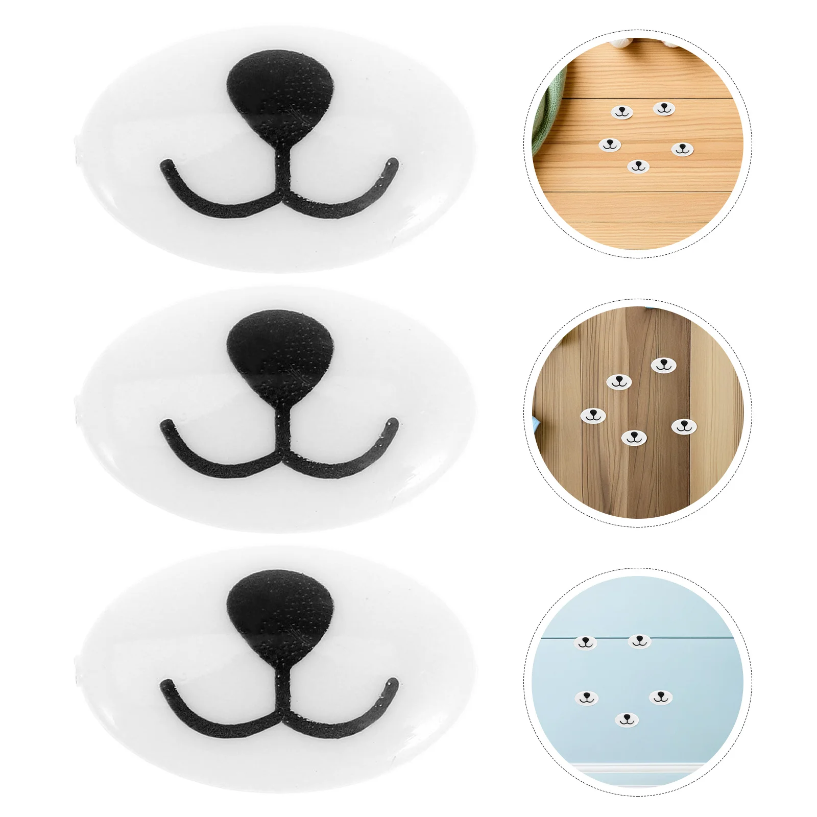 

200 шт. вязаных крючком носов для мягких игрушек, овальные, с плоским основанием, для ремонта и рукоделия, набор для изготовления носов животных, носы для плюшевых медведей