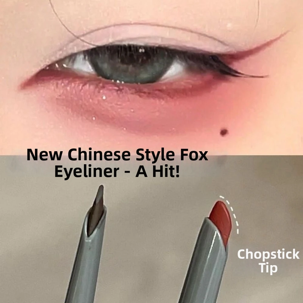 Matte Finish Rose Red Eyeliner Long-lasting Silky Smooth Lying Silkworm Eyeliner Easy To Color Waterproof Formula Eyeliner Pen - view 2