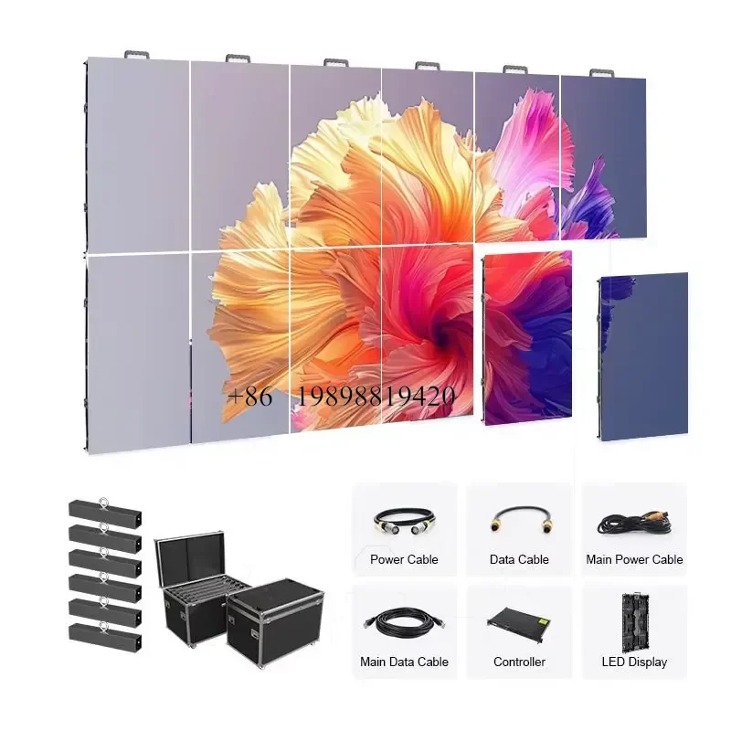 Wmwmnu for P3.9 P2.9 P2.6 Full Color LED Display 500x500mm Seamless Splicing Rental LED Screen HD Video customized product
