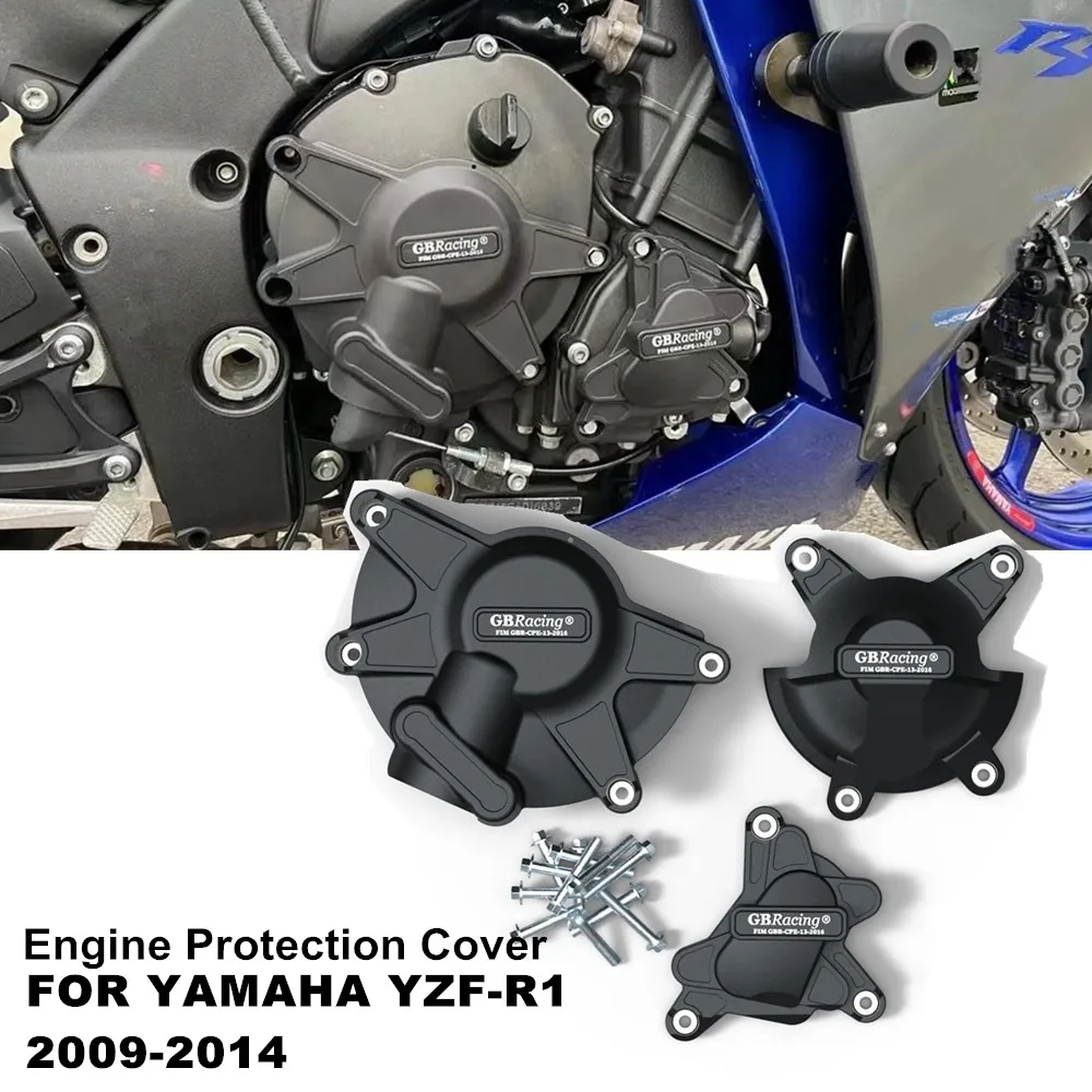 

For Yamaha YZF-R1 YZF R1 2009 2010 2011 2012 2013 2014 Motorcycle Engine Cover Sets Bonnet Protector Engine Cover