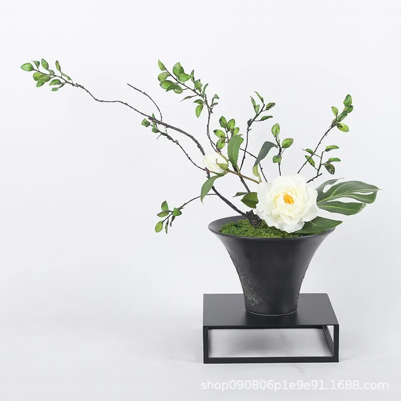 Modern Chinese Style Artificial Flower Bonsai Home Decor Living Room Side Table Ornament Soft Decoration for Model Room