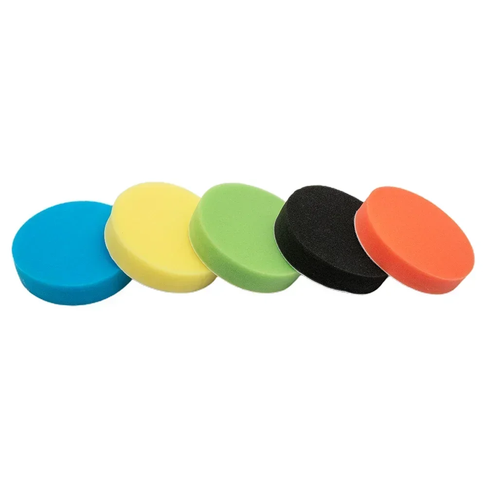 5 Pieces Buffing Pads Set 125mm/5 Inch Car Foam Drill Polishing Pad Sponge Wheel Set Kit Power Tool Car Polisher Accessories