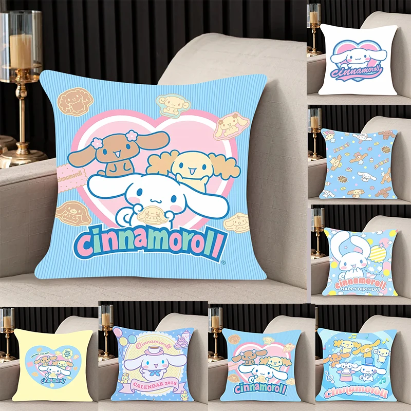 Home decor Pillow Cover Cinnamoroll iving room 40x40 car restaurant deck chair Dakimakura Throw Pillows Square Pillowcase