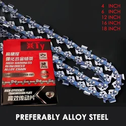 4/6/12/16/18inch Electric Chainsaw Chains, 1/4 Saw Blades Parts Accessories Sharp Garden Tools,325,3/8 Gasoline Chainsaws Blades