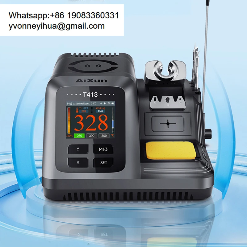 AIXUN T413 200W Integrated Smart Soldering Station Support T245/T225 Handles For Mobile Phone Precision Welding Repair Tools