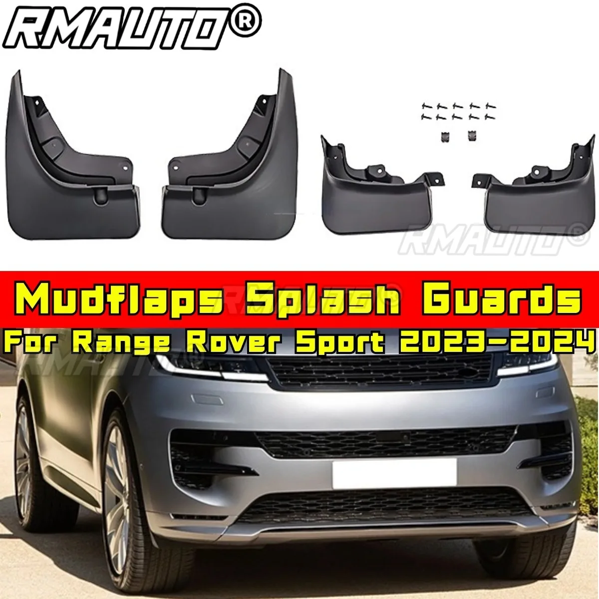 

Для Range Rover Sport 2023-2024 внешние аксессуары брызговики переднее и заднее крыло модификация брызговиков часть