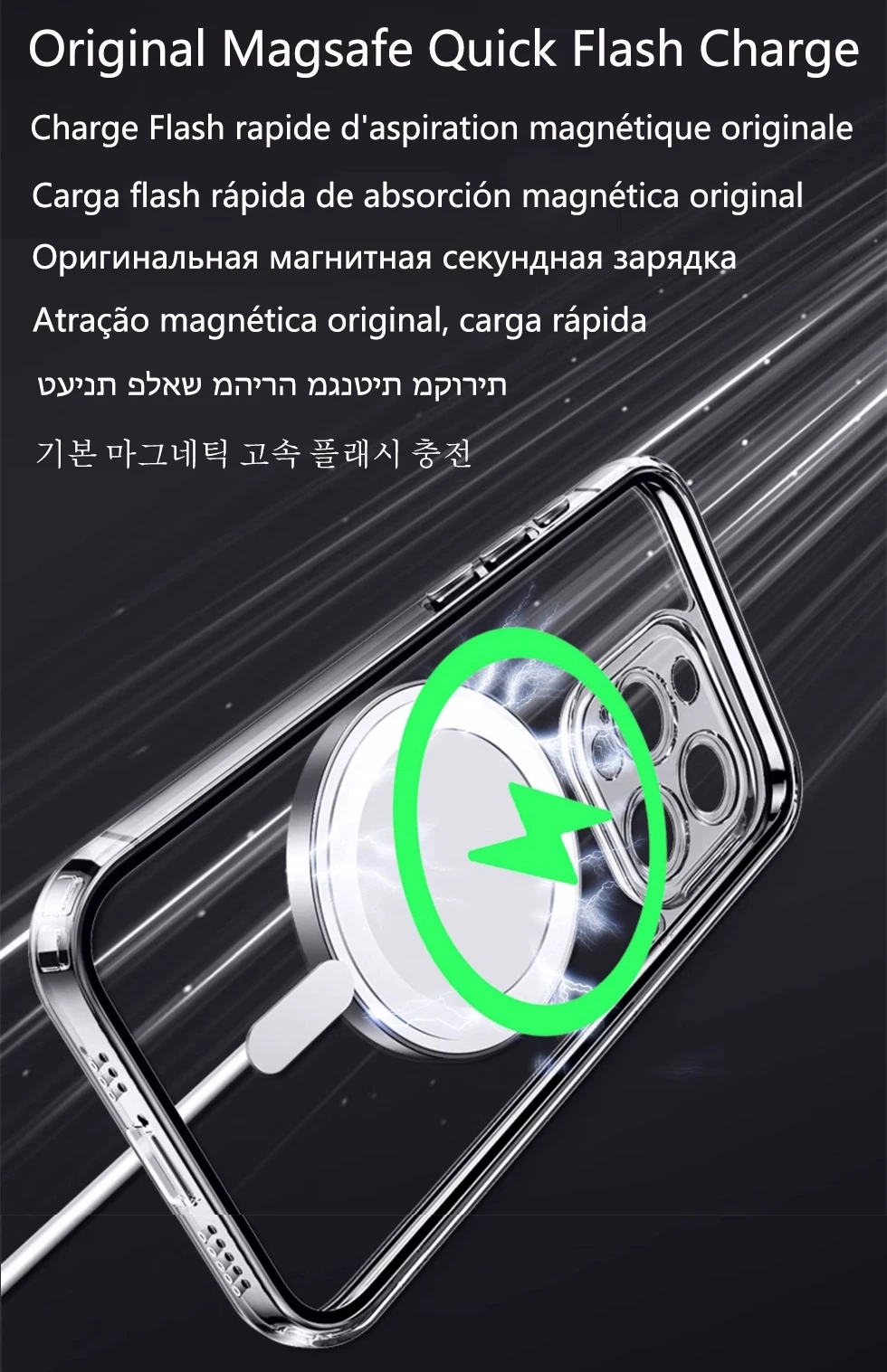 Full Wrap Clear Magnetic Case For Iphone 18 16 15 14 Plus 11 12 13 17 Pro Max Air Magsafe Apple Shockproof Full Cover Protective