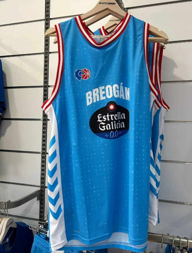 2026 New Hot CB Breogán Basketball Suit, Quick Drying Breathable Sleeveless Shirt, Family Parent-child Outfit