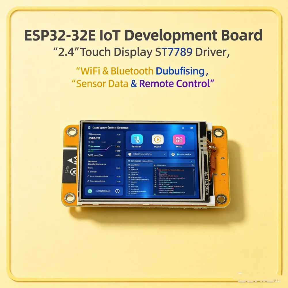 ESP32-32E 2.4 2.8-inch WiFi Bluetooth development board 240*320 touch display screen ST7789 Driver AI Chat Interact Study