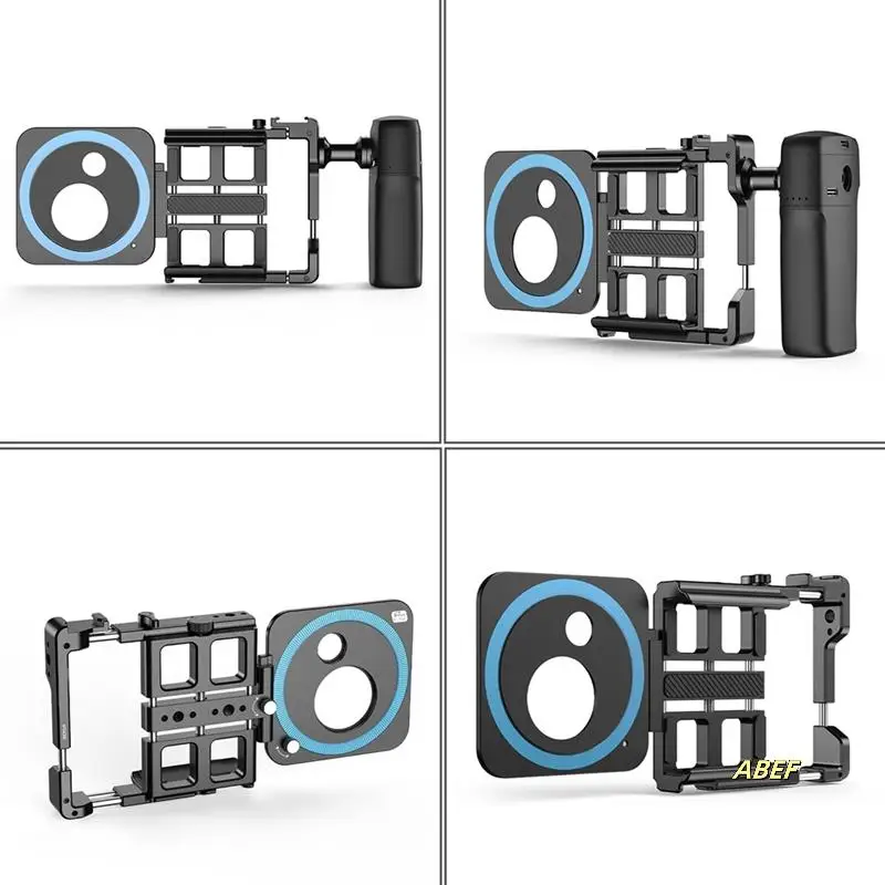 

Mobile Phone Live Bracket Cage Smart Bluetooth 1/4”Threaded Hole/Cold Shoe Interface For Video LED Mic Tripod