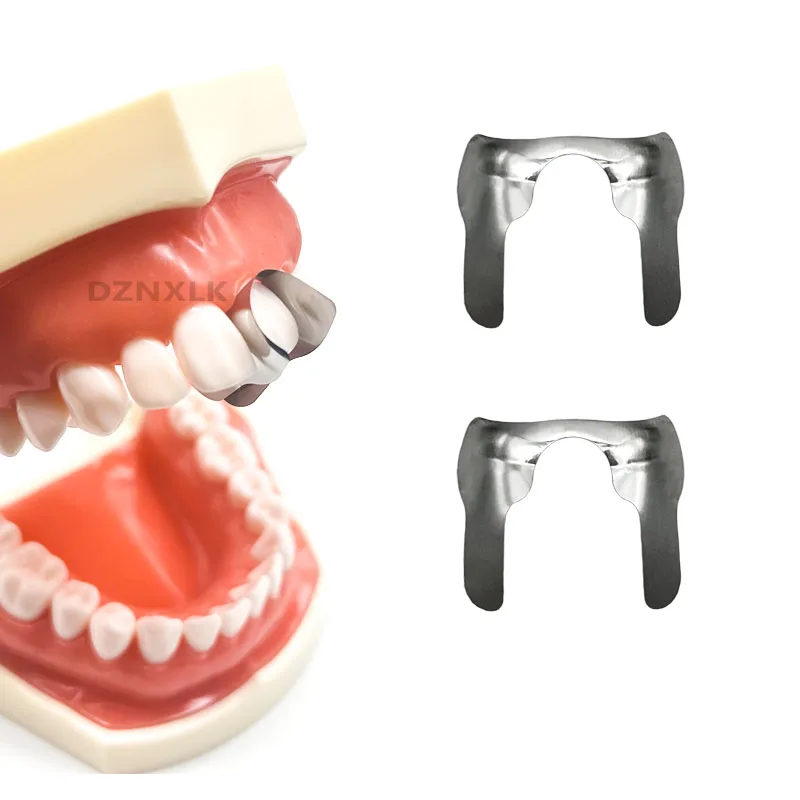 30Pcs Dental Matrix Contoured Anterior Matrices Bands Sectional Matrix System Twin Anterior Metal Matrix Small Dental Materials view 5