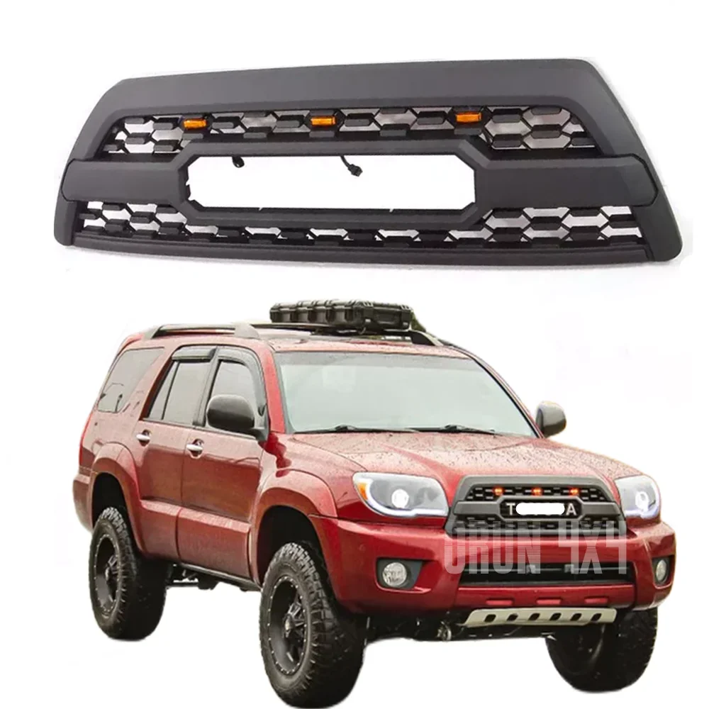 Решетки для переднего бампера для 4runner 2006 2009 ABS, передний автомобильный гриль в стиле светодиодный TRD PRO