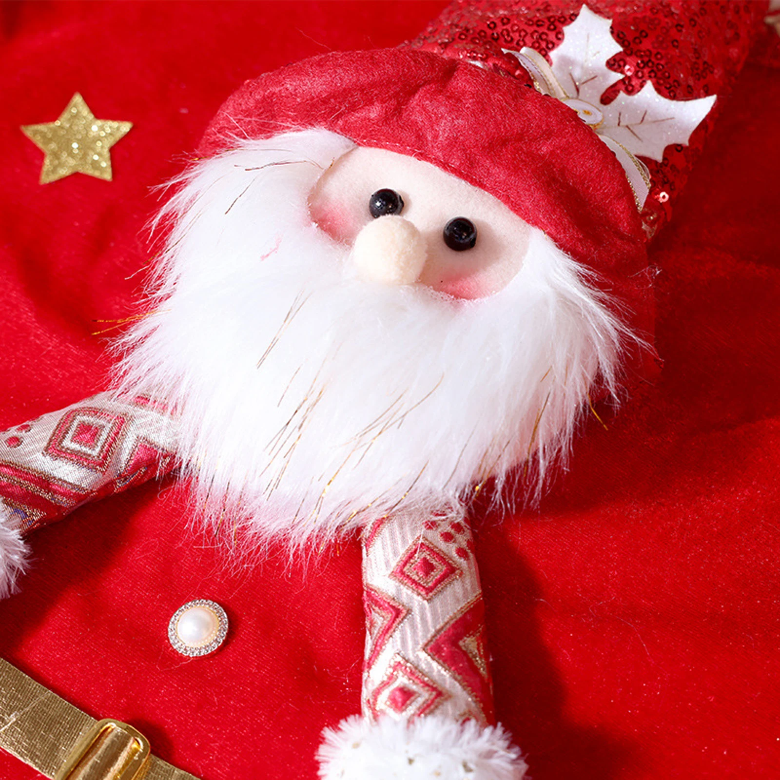 الأحمر عيد الميلاد كرسي يغطي 2026 سنوات جديدة عيد الميلاد سانتا ثلج الغزلان كرسي الظهر يغطي لينة الطعام كرسي قبعات للمنزل كرسي #6