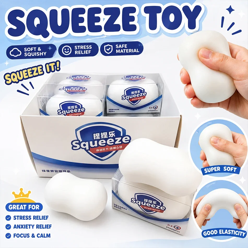Squishy Seife Langsam Zurückfederndes Stressabbau-Spielzeug Weiches Simuliertes Quetschspielzeug Gegen Angstzustände Entspannendes Dekompressionsspielzeug