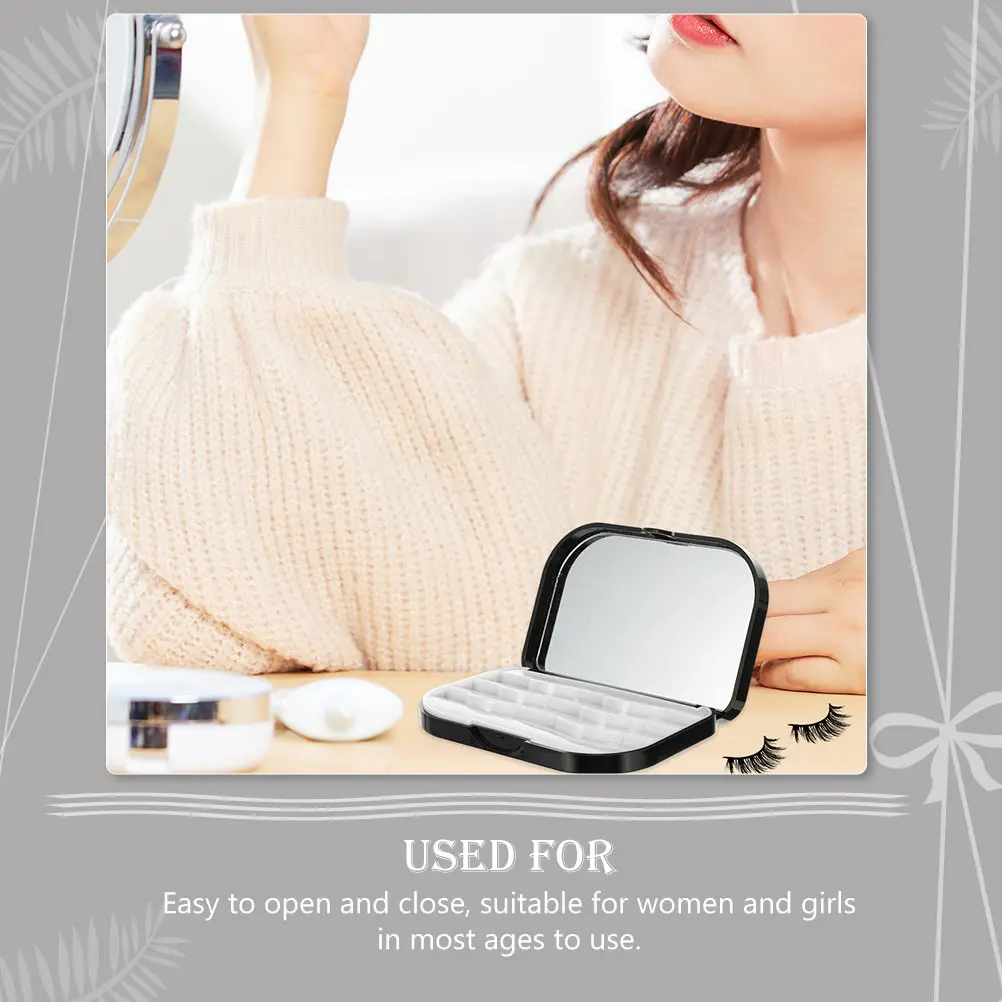 

Plastic Eyelash ganizer Storage Box Durable Reusable Waterproof Lightweight Case for False Lashes Easy Open Close Travel