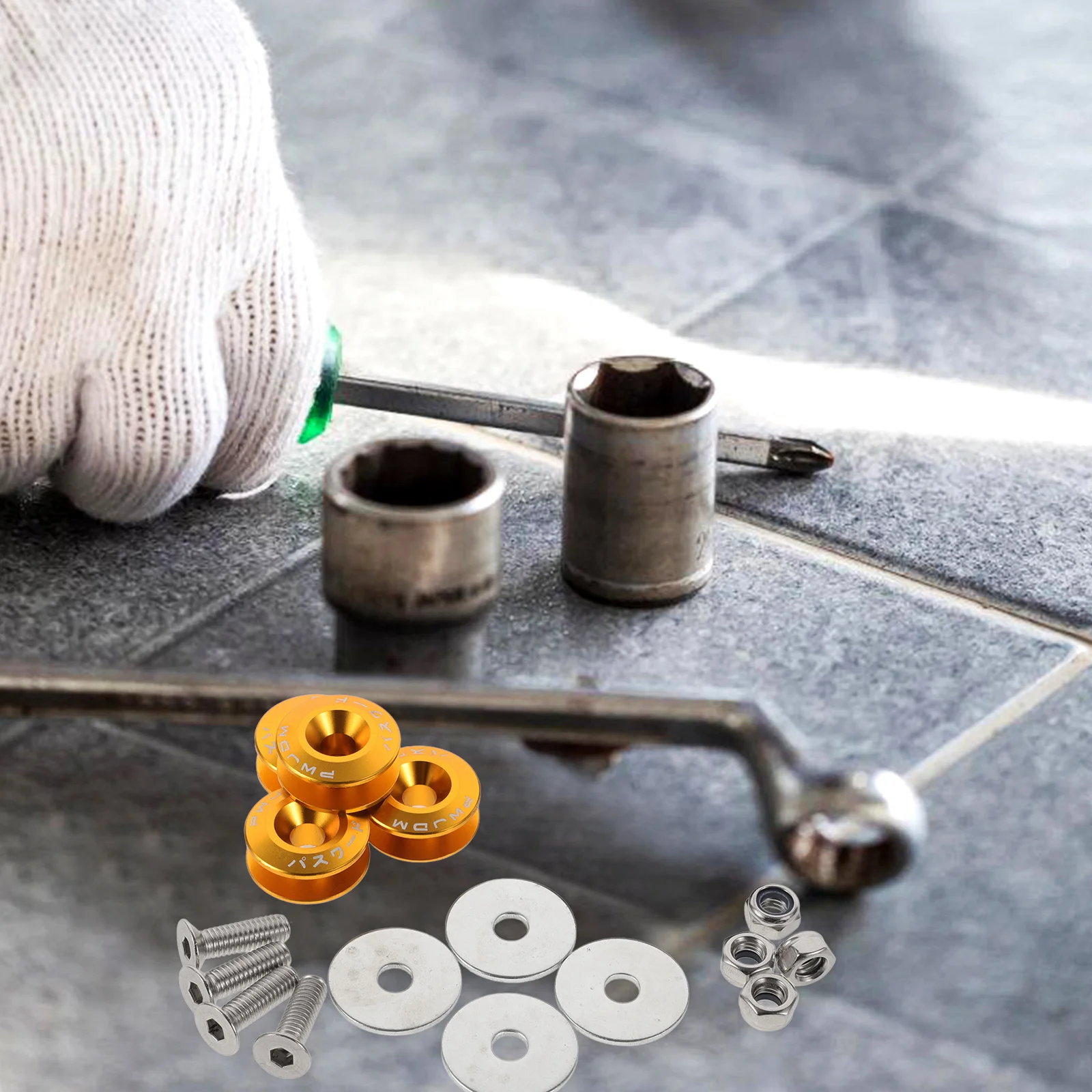 

Rear Bumper Reinforcement Gasket Kit Rubber Quick Release Clips Automotive Car Front Bumper Decorations Exterior Parts