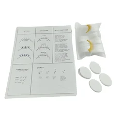 1PCS Practice Chart Beginner Lash Map Plus 20 Pcs Eye Shape Sponge  For Eyelash Extension Reusable Private Label Available