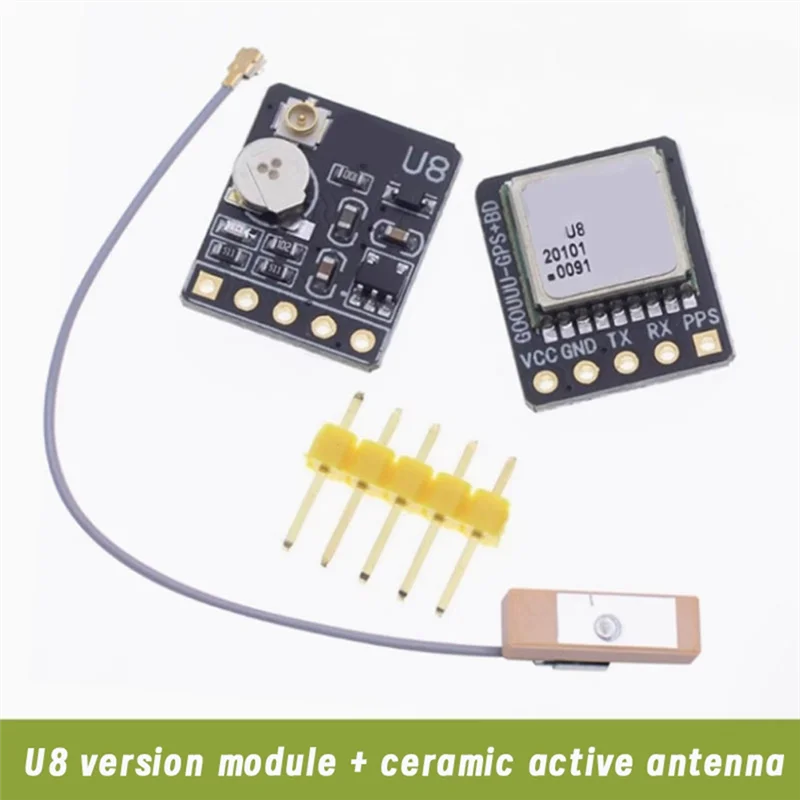 B47C نظام الملاحة لتحديد المواقع عبر الأقمار الصناعية U8 GPS + BDS وحدة الوضع المزدوج + هوائي التحكم في الطيران لاستبدال NEO-M8N NEO-6M