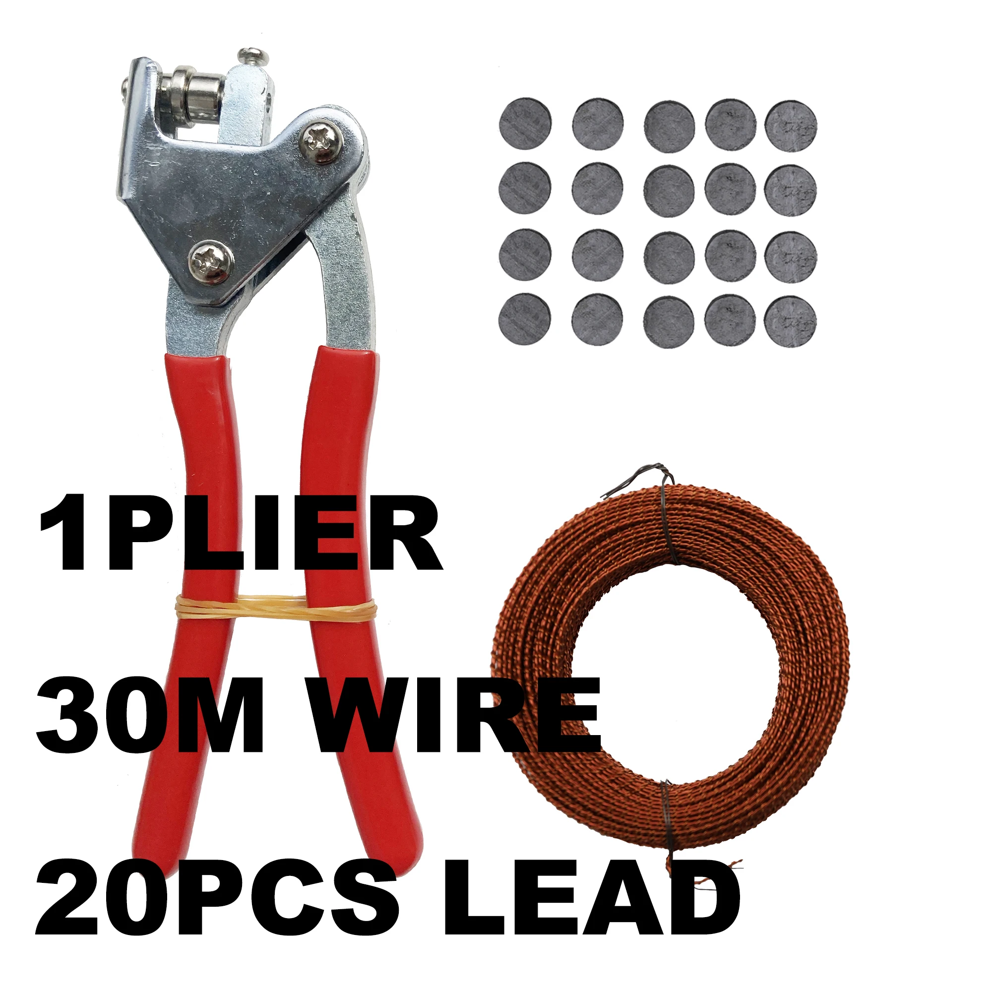 Loodafdichting Handmatige Tang Set Watermeter Eigendom Anti-Diefstal Slot Eenmalige Anti-Namaak Label Zegel Draad Koperdraad