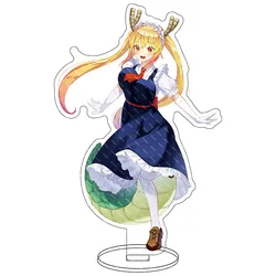 Anime Miss Kobayashi's Dragon Maid S Tohru Kanna Acrylic Stand Model Plate Toy Kobayashi-san Cartoon Figure DIY Desk Decor Props