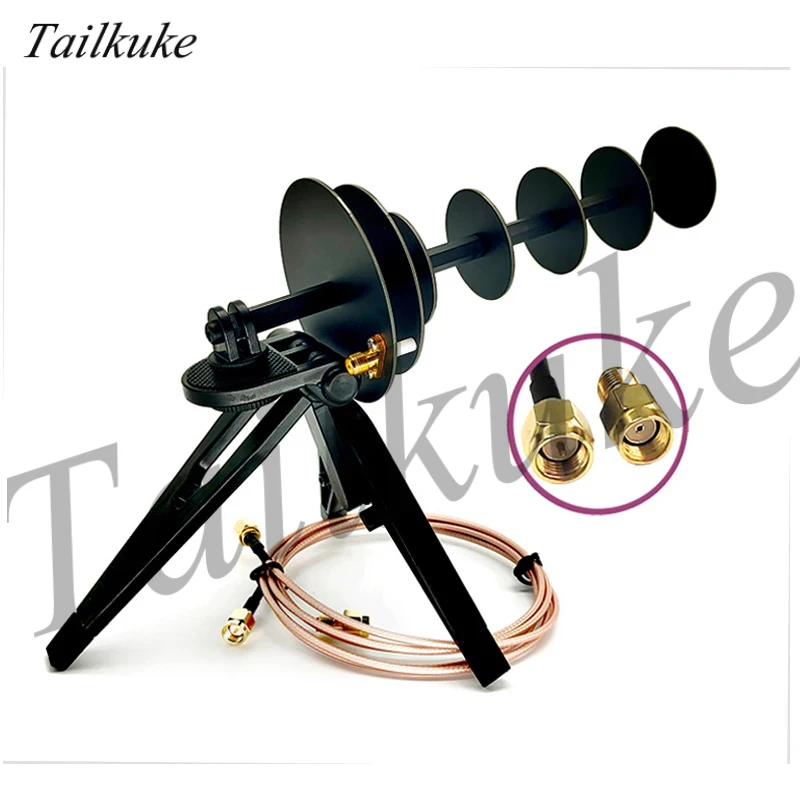 2.4G Wifi Directional Yagi Antenna Cannon Signal Gun Wireless Network Card B Station PCB Rounds