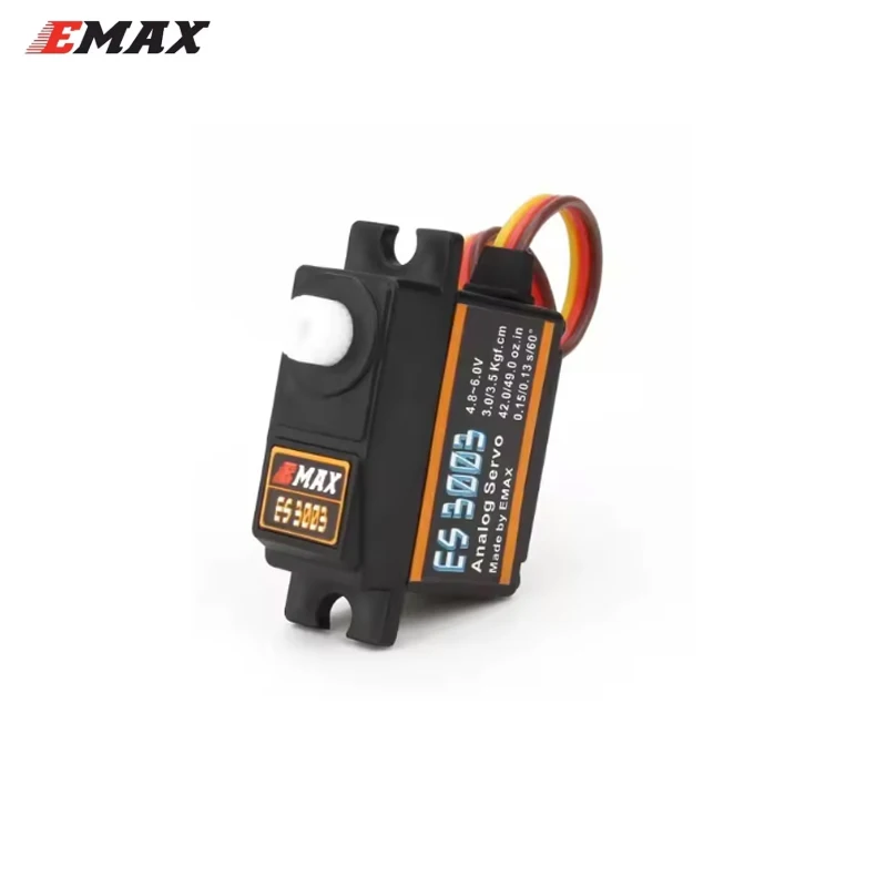 EMAX ES3003 Kunststoff Analog Servo 17,5g Wasserdichtes Servo mit Zahnrädern für RC Auto Hubschrauber Boot Flugzeug Zubehör