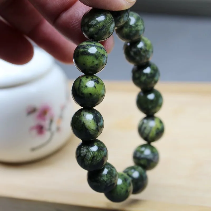 Medicine King Stone Single Circle Bracelet Tibetan Jade Men's and Women's Bracelet