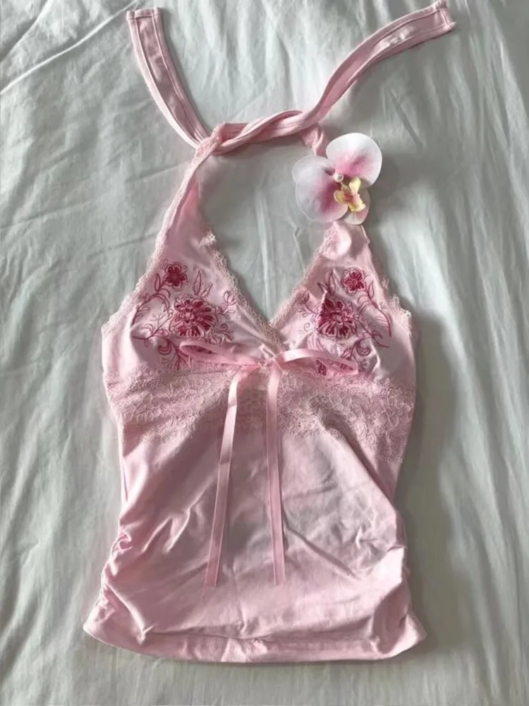 Camisola Retro americana Y2K Emo para chicas, Top Sexy ajustado y elegante Harajuku, Tops cortos estéticos para mujer, ropa informal Punk Hip Hop Rock