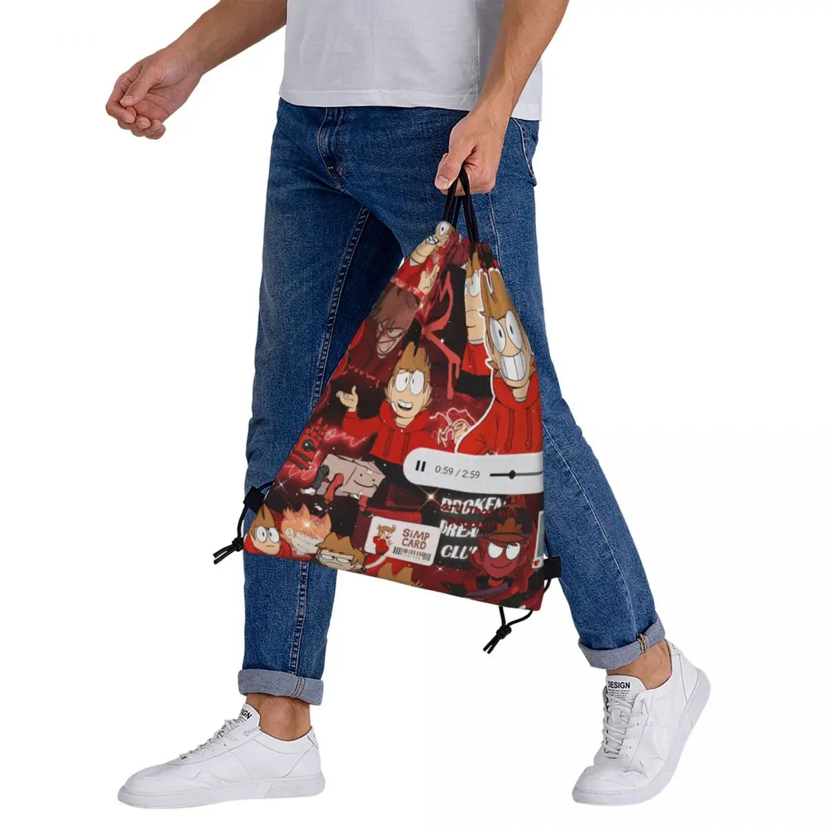 Eddsworld (6) حقائب ظهر عصرية محمولة برباط وحقيبة رياضية للجيب وحقائب كتب لطلاب السفر