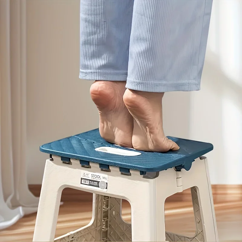 Folding Stool Household Lightweight Leisure Fishing Stool Children Utility Small Bench Outdoors Portable Non-Slip Plastic Chair image 4