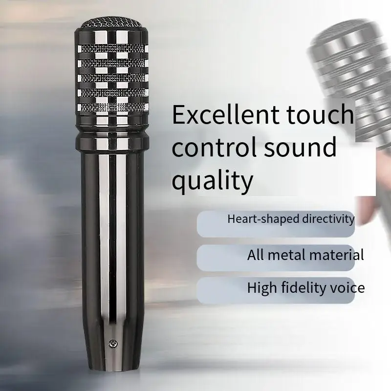 

Wired microphone, 48V condenser microphone, computer recording, large diaphragm live broadcast.