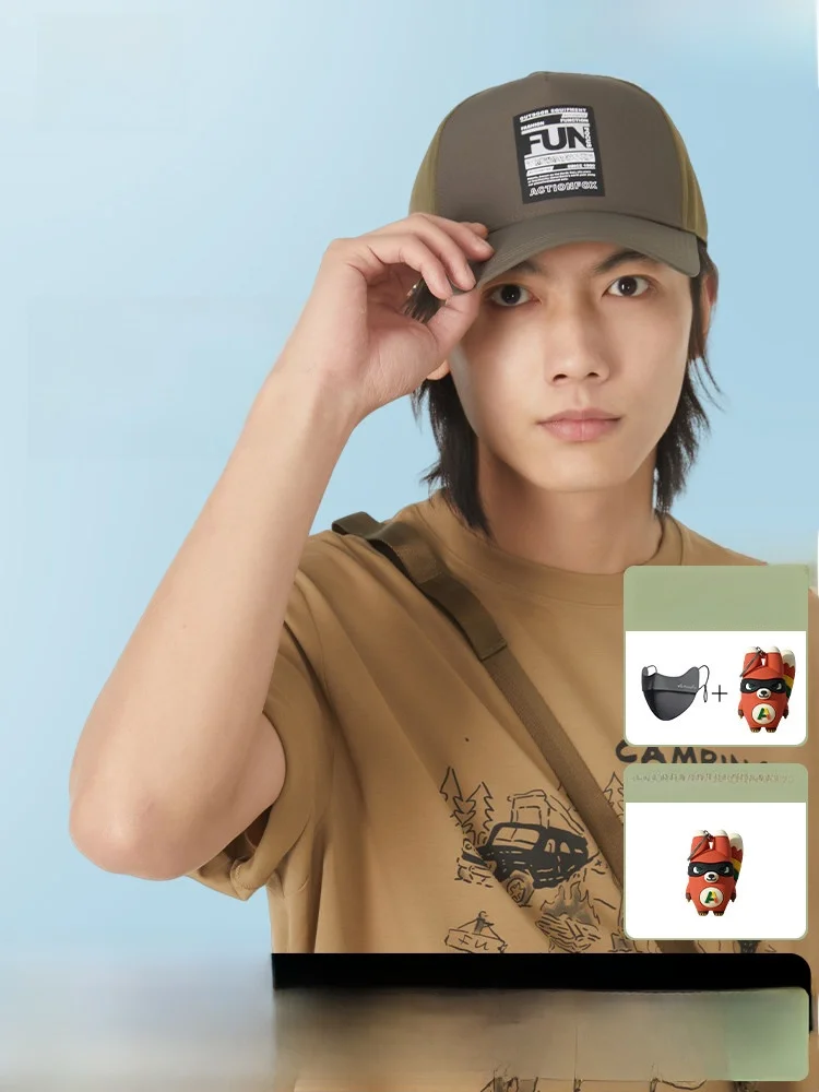 outdoor-ex-action-happy-baseball-cap-breathable-sunscreen-sweat-absorbent-wide-brim-hat-for-hiking-travel-beach