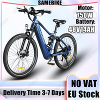 SAMEBIKE XD26-II E-bike 750W Brushless Motor 48V14AH Battery Electric Bicycle Hydraulic Brake 26-In Tire Mountain Electric Bike