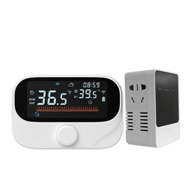 One-to-one wall-hung boiler thermostat Wiring-free graffiti intelligent floor heating thermostat