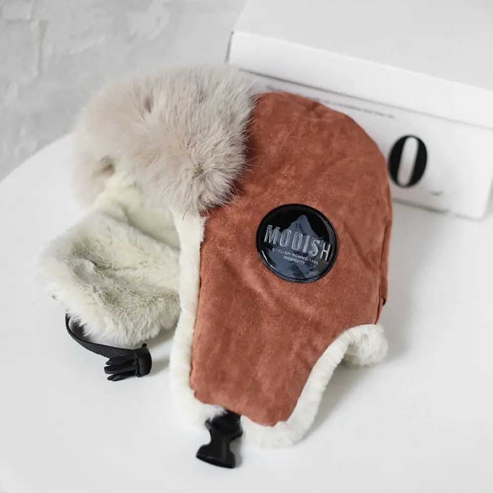 قبعة بومبر سميكة مقاومة للرياح من جلد الغزال ، حماية الأذن ، الدفء ، صياد الدراجات ، الرياضة في الهواء الطلق ، جودة عالية
